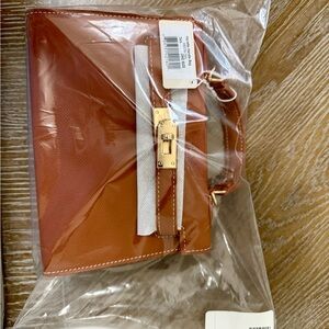 Billini Tan Mini Bag with Gold Accents